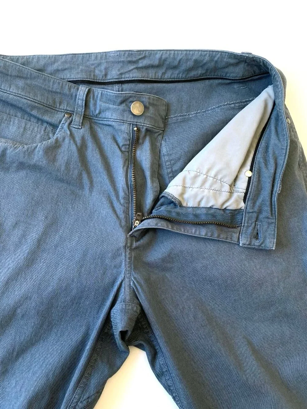 Lululemon Mens ABC Slim Fit 5 Pocket Pants Garment Dyed Gray 30
